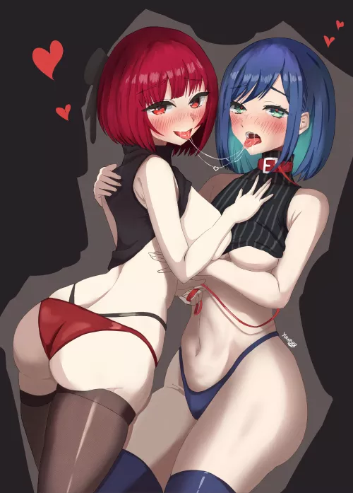 [Oshi no ko] Kana & Akane by Yokab88 by Subject-Ad190