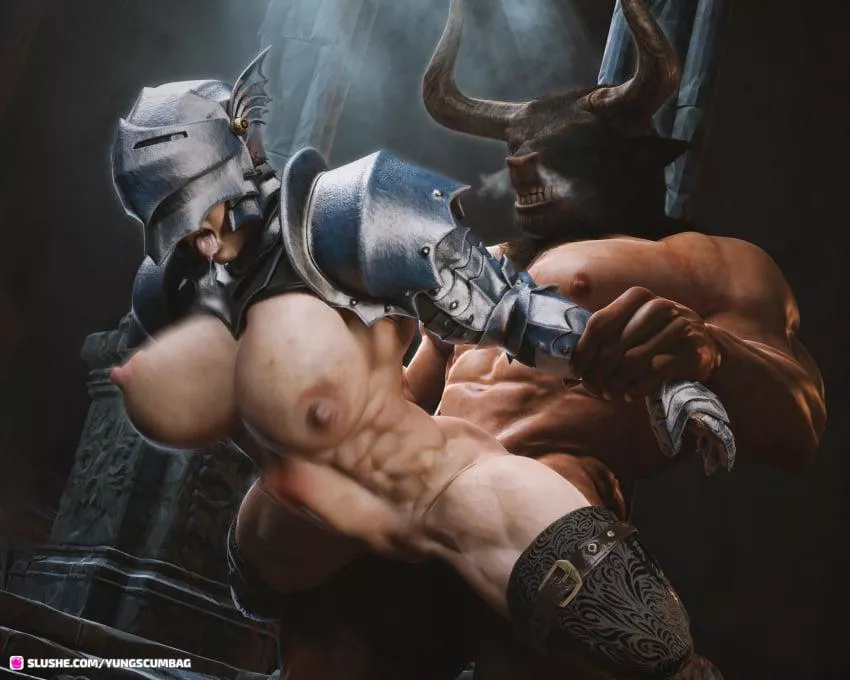 You really think you can defeat him alone? Now like it or not, you are his breed mare. (yungscumbag) posted by Teron_games