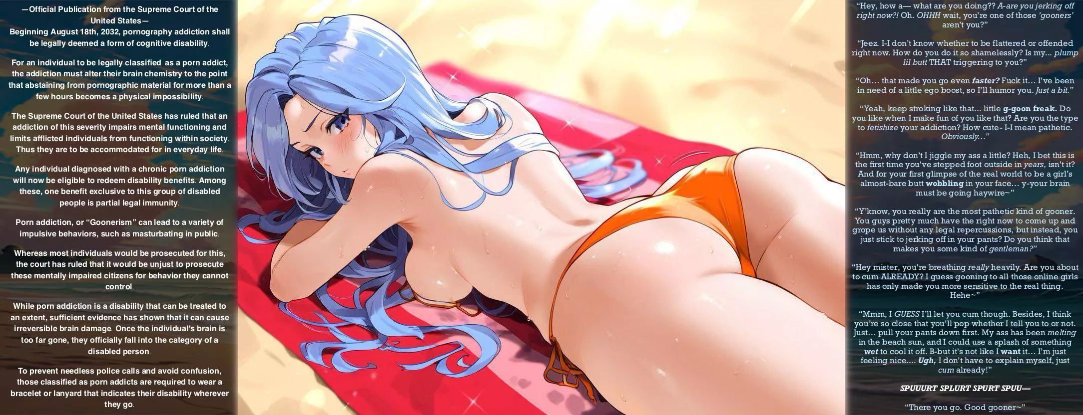 A World For Gooners [F4M] [Soft Femdom] [Teasing] [Shy Girl] [Alternate Reality] [Exhibitionism] [Voyeurism] [Masturbation] [JOI] [Gooning] [Wholesome] [Premature Ejaculation] [Tsundere] [Artist: AI-Generated] posted by Primary-Original3990