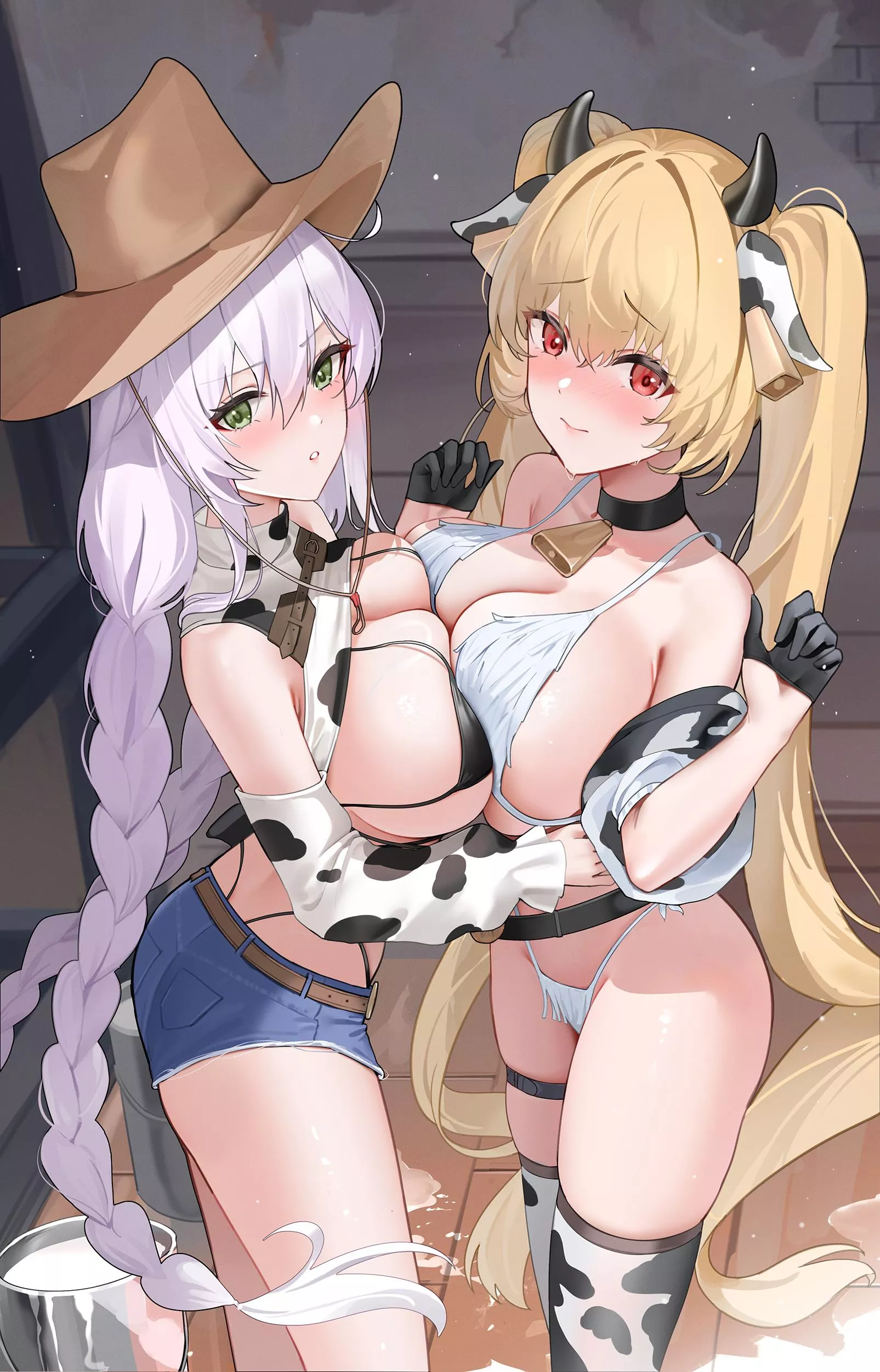 Cowboy Fargo and Cowgirl Kersaint [Azur Lane] posted by marxsander2016