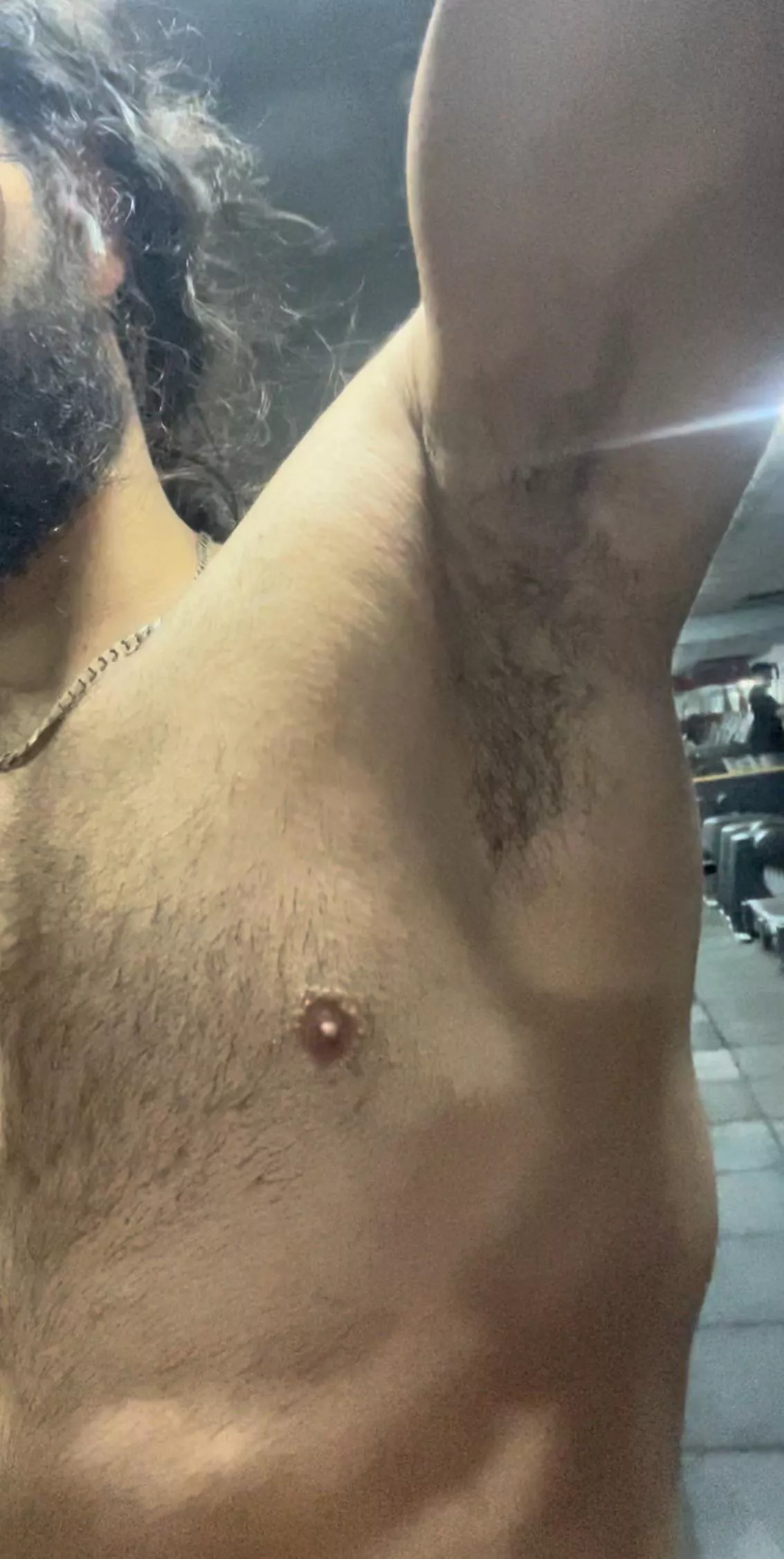 Just finished a sweaty workout need someone to lick my smelly armpits clean  posted by CompressedCarbon1