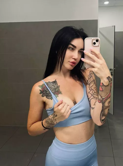 My B cups so comfortable in sport bra)) by tattosloverlena