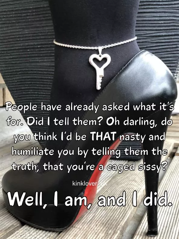 Secretly, you love the humiliation, don’t you? posted by kinklover_uk