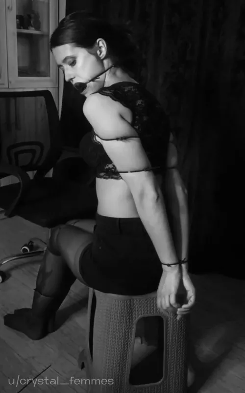 Zip ties and socks gag by crystal_femmes