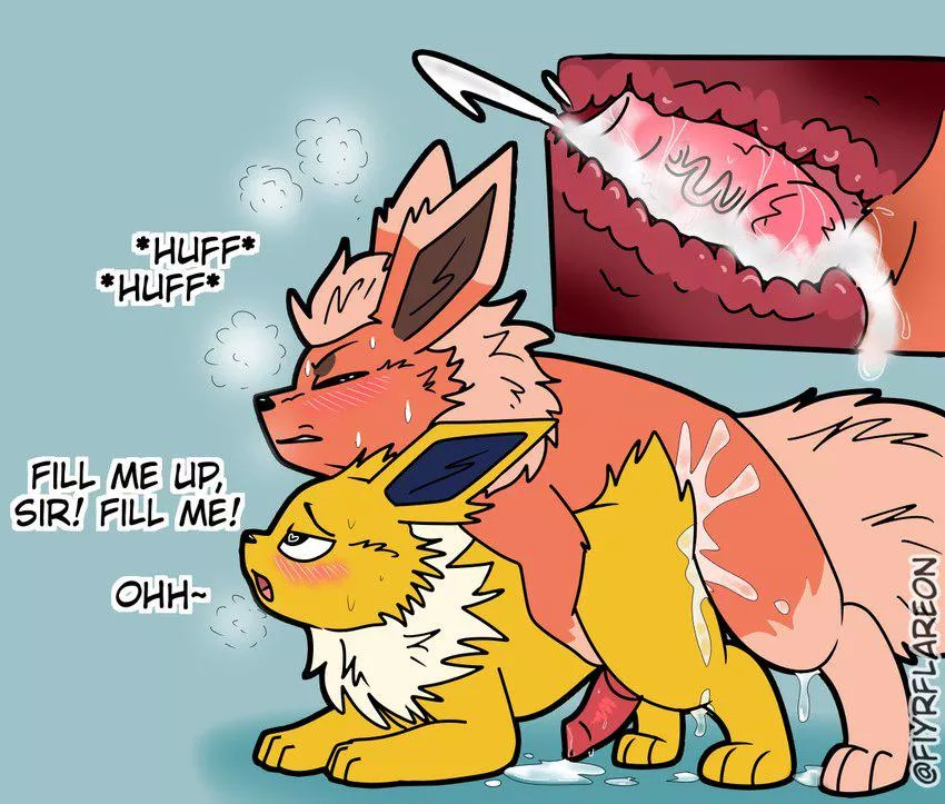 Filling Up Jolteon [MM] (fiyrflareon) posted by A_MASSIVE_PERVERT
