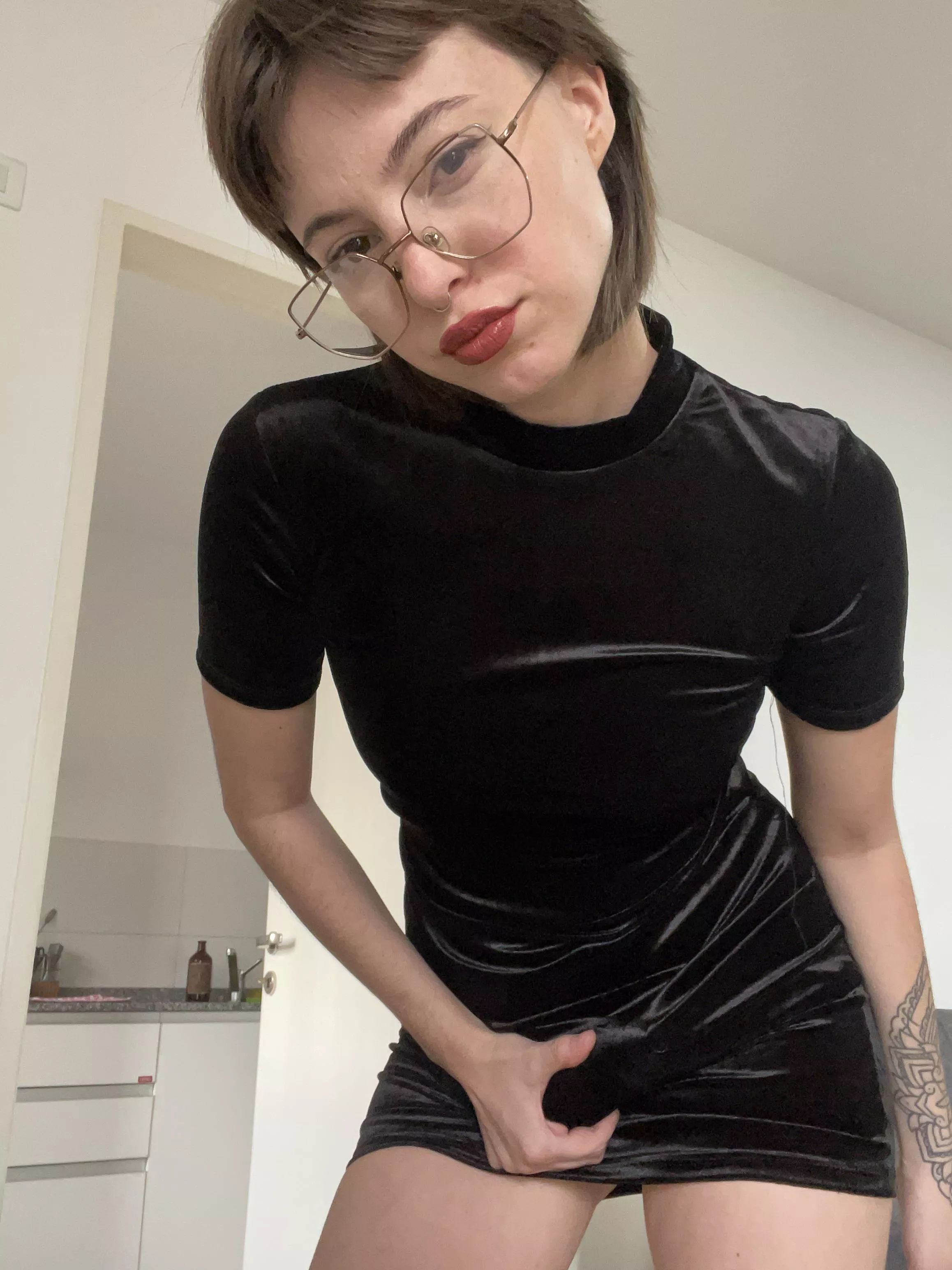 I think you know what i have under my dress…. posted by eieilola