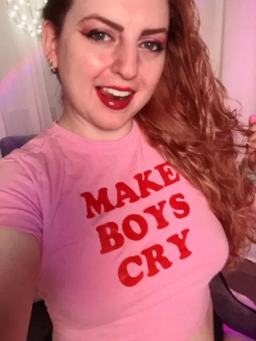 It’s Make Boys Cry Monday by EvanHarlowe