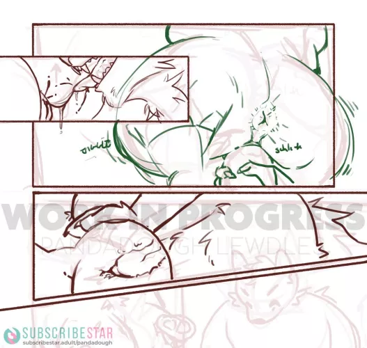 On the Beastly Trail Comic WIP (pandadough lewdles) by Panda_Dough