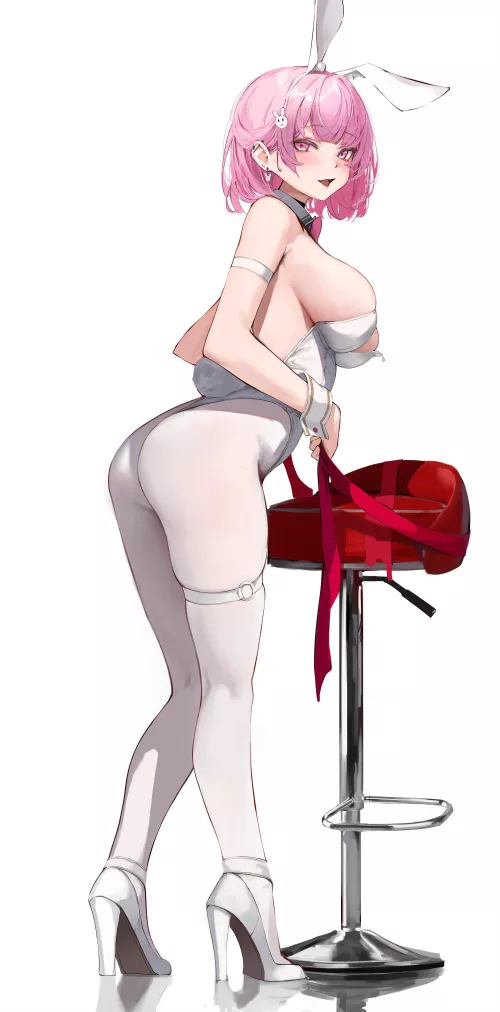Pink Hair Bunny Thighs by ArmorXIII