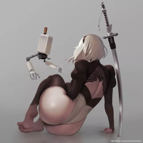 2B just chilling (PAUKPUNK) by Chlebokluk