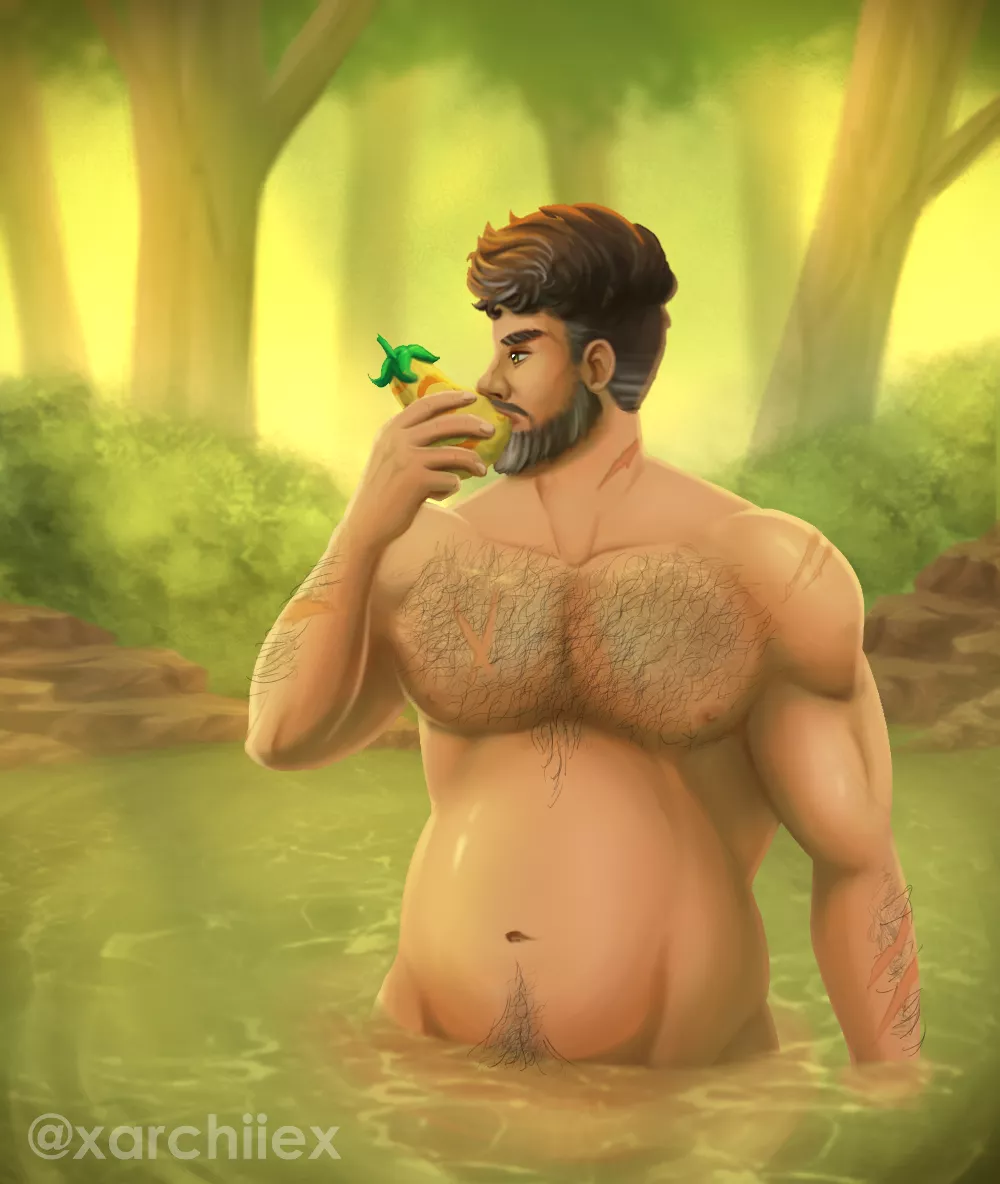 This was a 4 hour painting study I did trying out a more fully rendered style [Original Character] (@xarchiiex) posted by BaraArchie