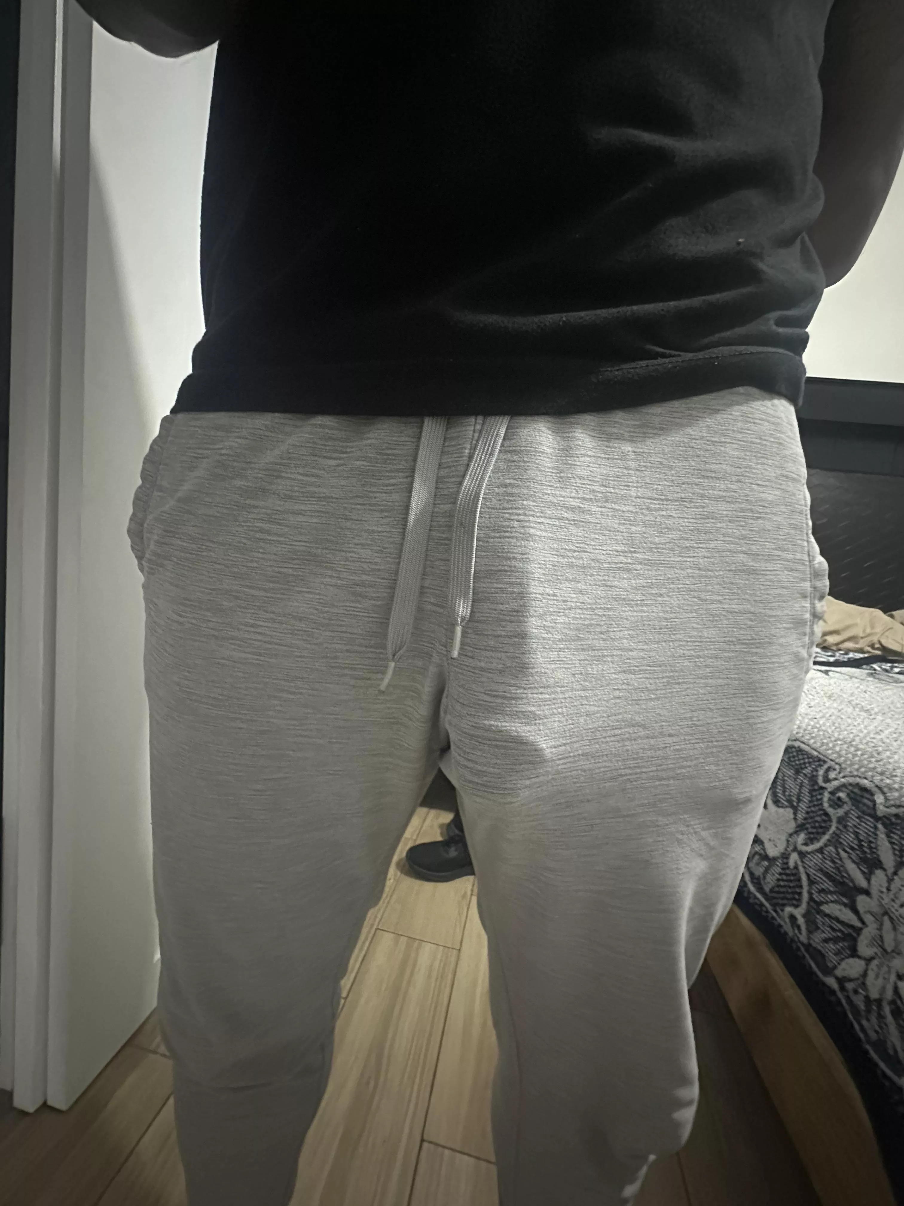 Grey sweatpants I can’t wear anywhere… posted by Guy_thats_online
