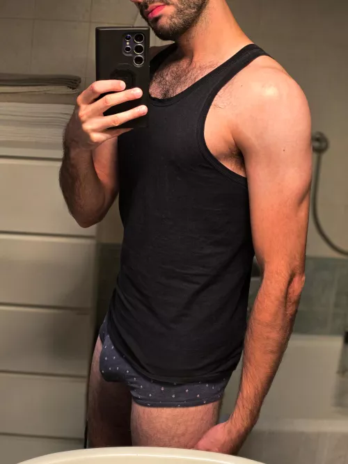 Soft bulge and wife beater 😆 (31) by lemonshoot