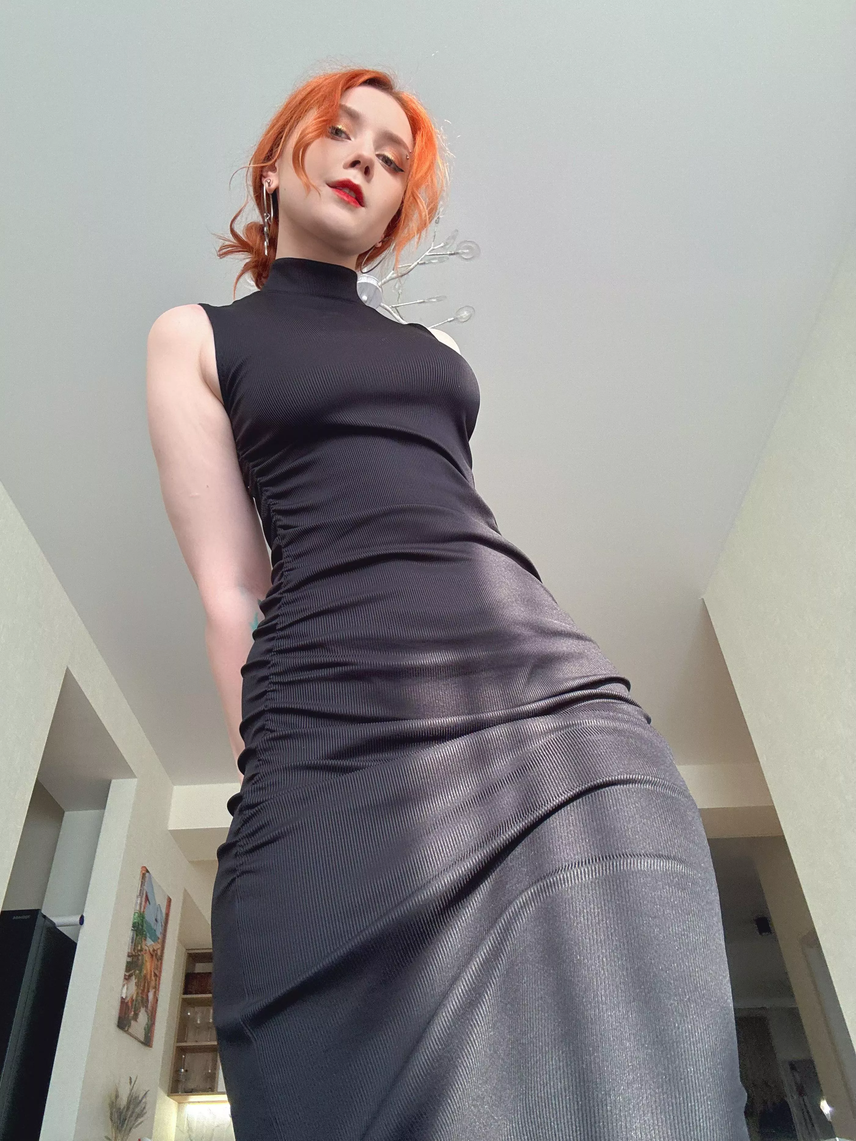 This dress is hugging my curves so tightly, it’s like a second skin posted by -Kilri-