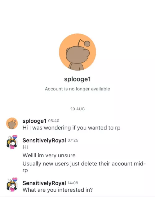 {discussion} huh, I predicted this gonna happen. can anyone tell me why do people keep doing this? Im glad that I didn’t take the request too seriously  by SensitivelyRoyal