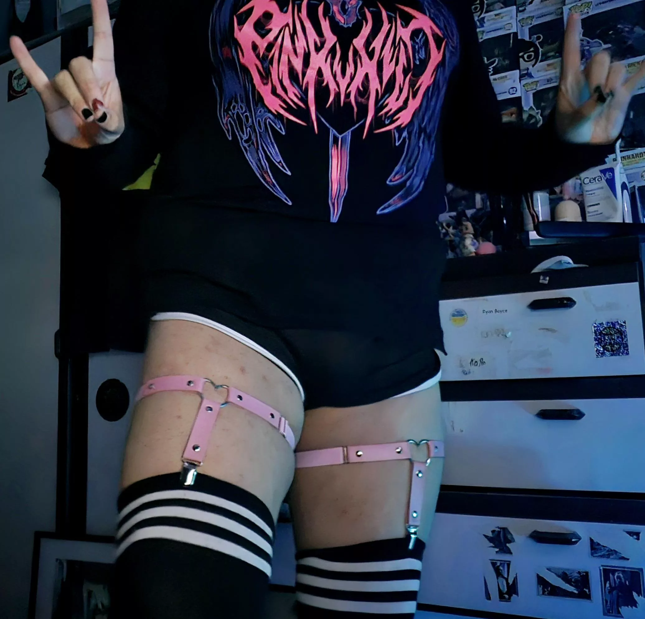 happy femboy friday! lazy goth fit :3 posted by Maleficent-Neat5182