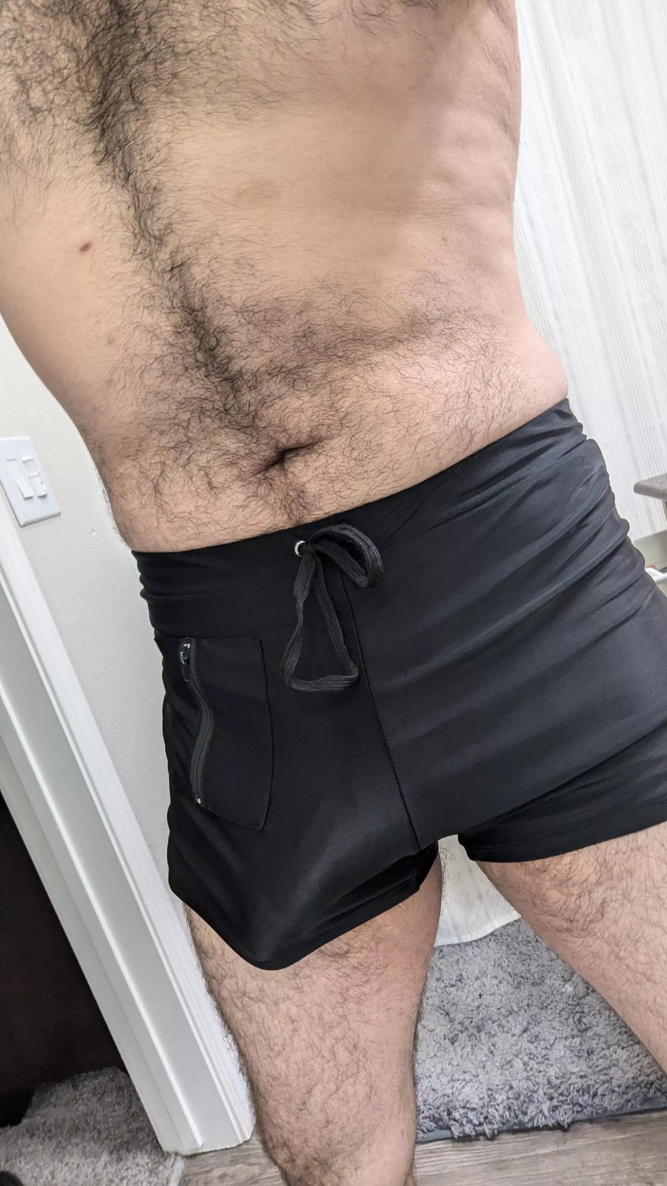 I wonder if the neighbors liked my new swimtrunks? posted by osovasq