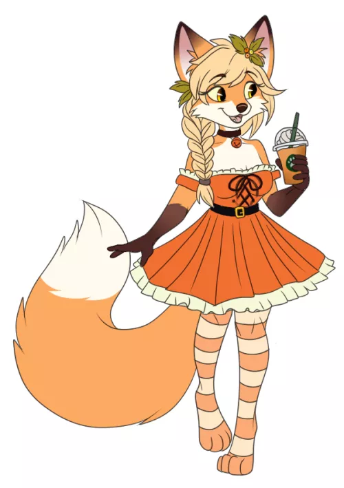 It's Officially PSL Season! Will You Order One With Her? (Adoptable) by Glittering-Amount-68