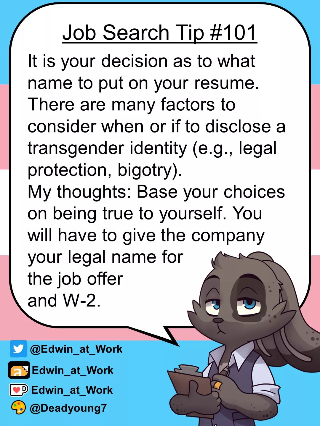 Job Search Tip: Using a Dead Name posted by Edwin_at_work