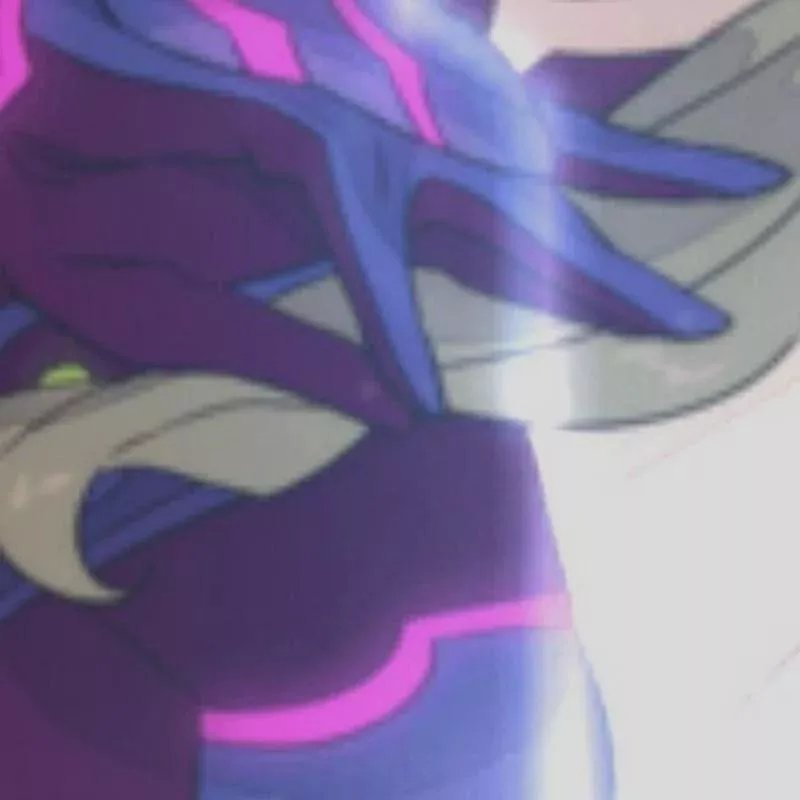 LF color source: 1girl, hand, purple suit, long hair, grey hair, white background, crop  posted by gmdragon