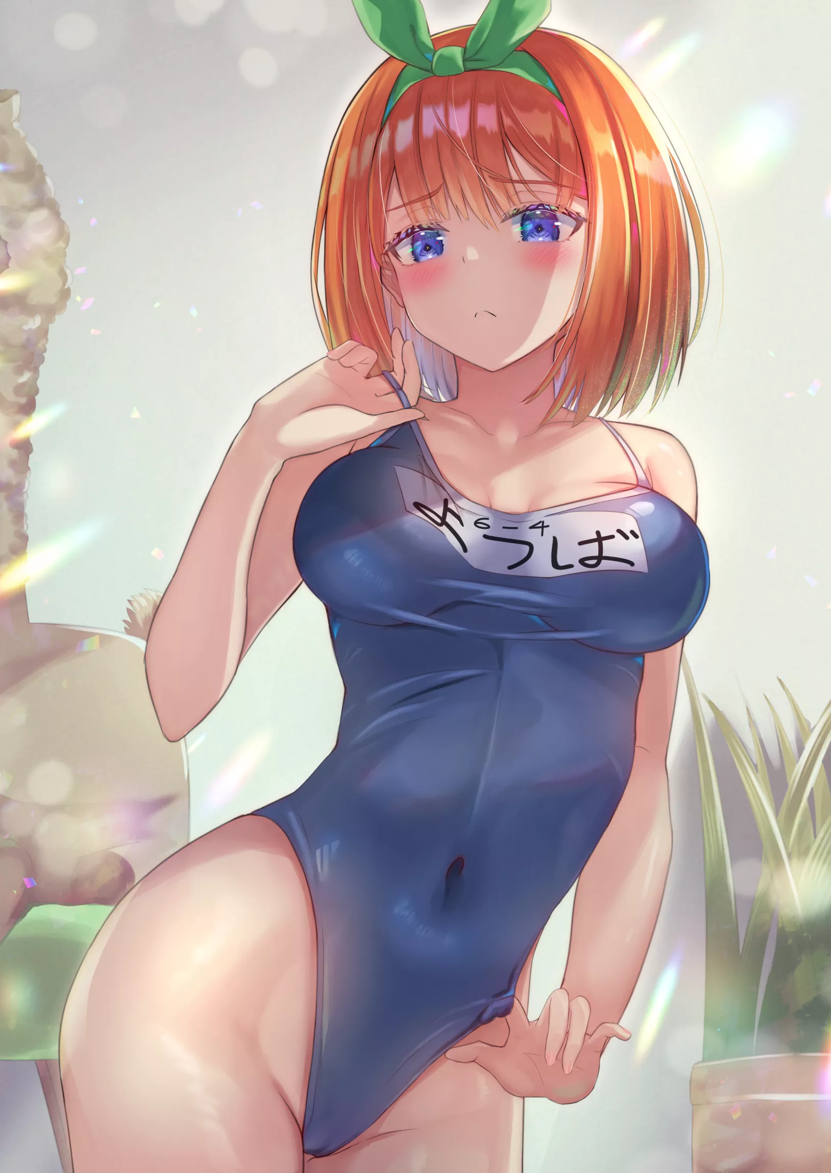 Yotsuba Nakano Wearing Her Tight School Swimsuit (Quintessential Quintuplets) posted by Csxc