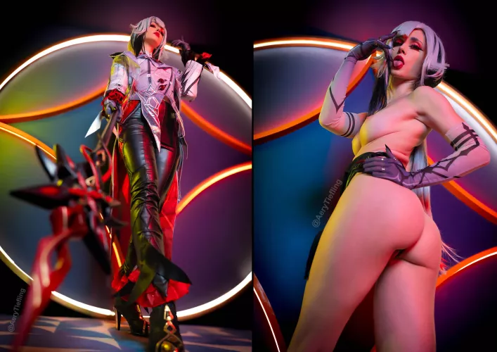 Arlecchino from GenshinImpact by Aery Tiefling [OC] by AeryKorvair