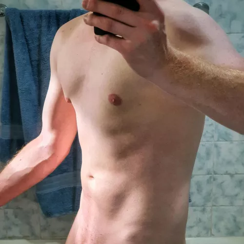 Morning sunlight doing my physique some favours by SomeUnknownGinger