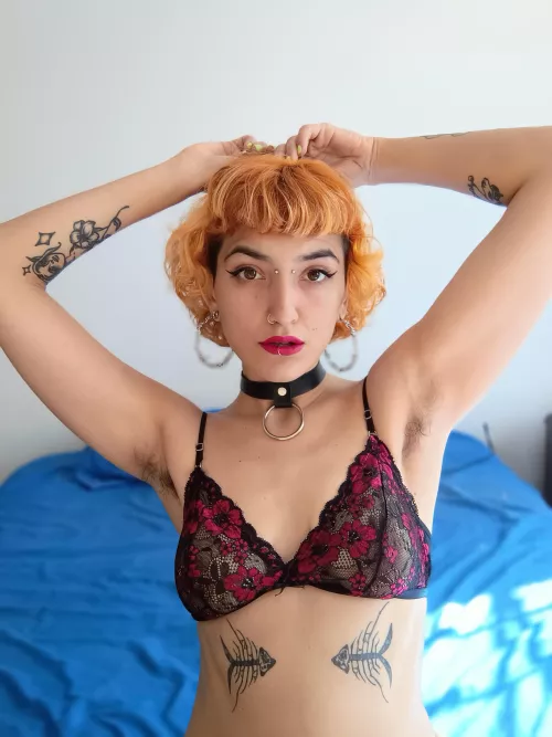 Taste my hairy armpits baby  by Esme420kinky