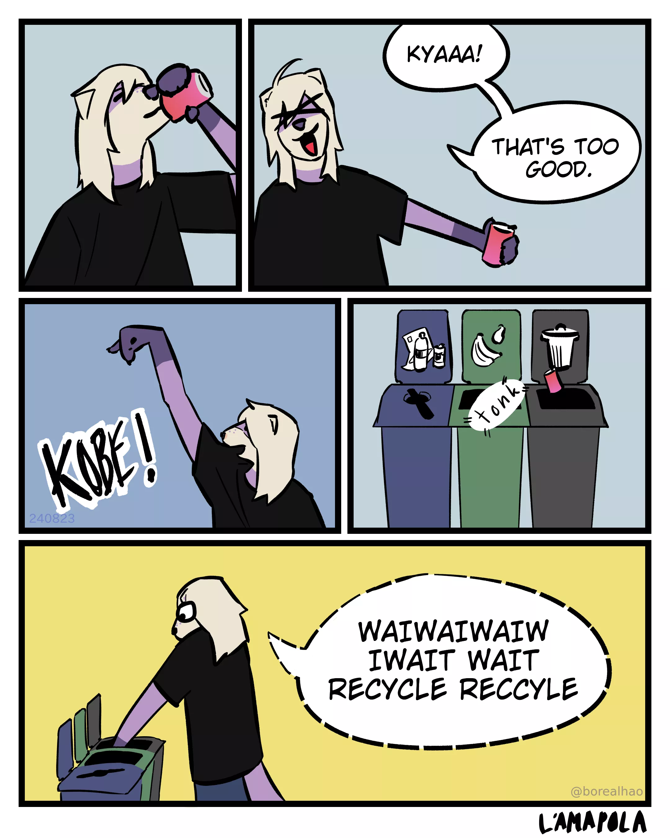 -3 points to the purple ferret  posted by borealhao