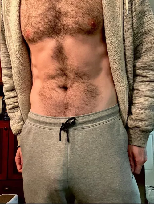 [37] I guess these sweats don’t do a great job at hiding it 😂  by Gentlefreak2024