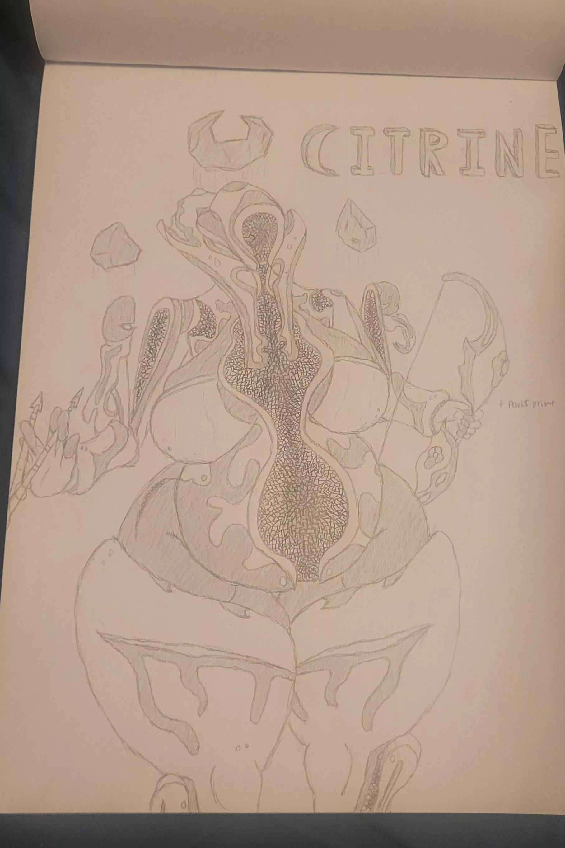 Chubby warframes part 4: Citrine (drawn by me) posted by gayassthehorse