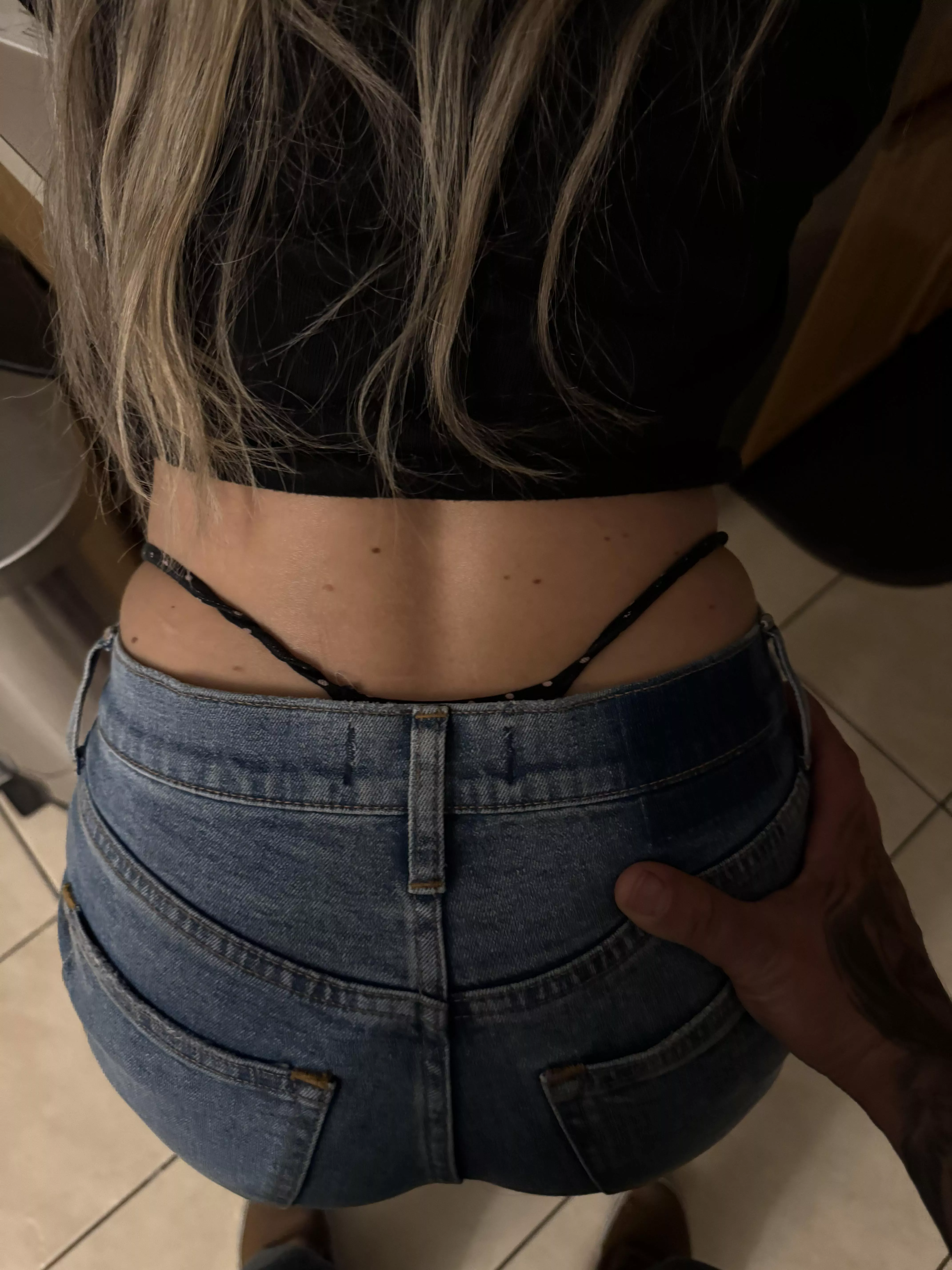 Got my wife to go out the a packed bar like this… We both loved the attention  posted by snowboardjeep