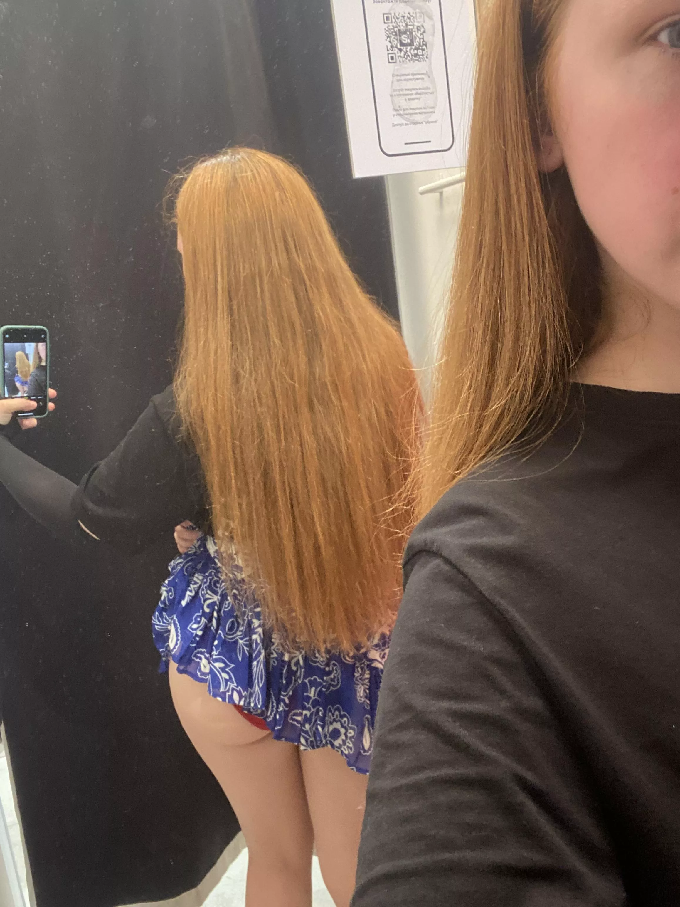 I always get nervous when I undress in the fitting room posted by Kittyybrownn