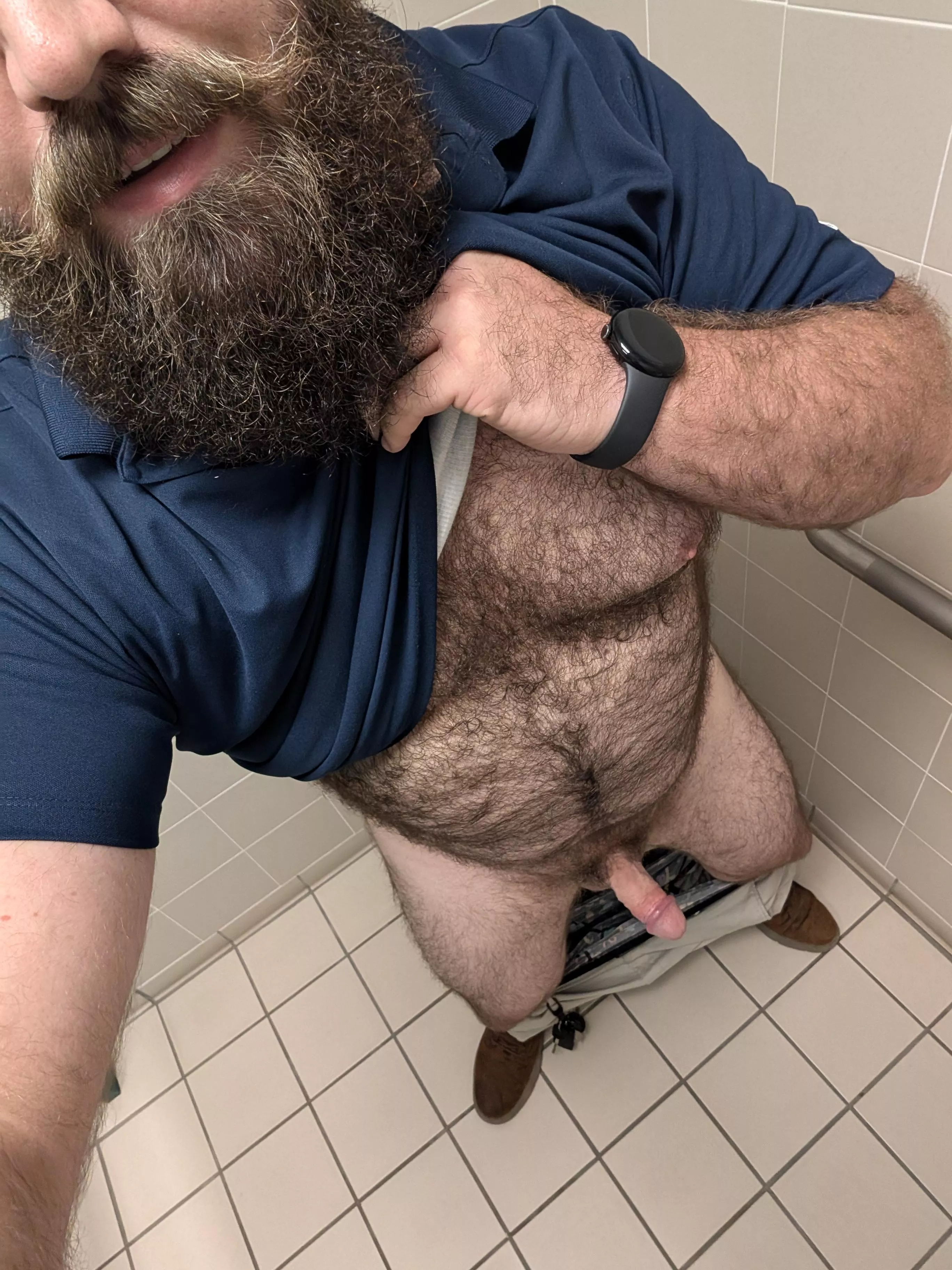 I bet you love knowing your IT guy is ignoring your tickets and taking nudes in the work bathroom. 😏😈 posted by BeardedAnonnn
