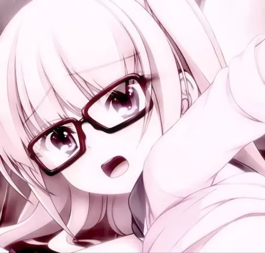 LF Color Source: glasses, open mouth clothes lift, long hair, looking at viewer, eyebrows, school uniform, 1girl, face, close-up, portrait, looking back, arms behind back, shirt lift, long sleeves, upper teeth only by playerrrr54
