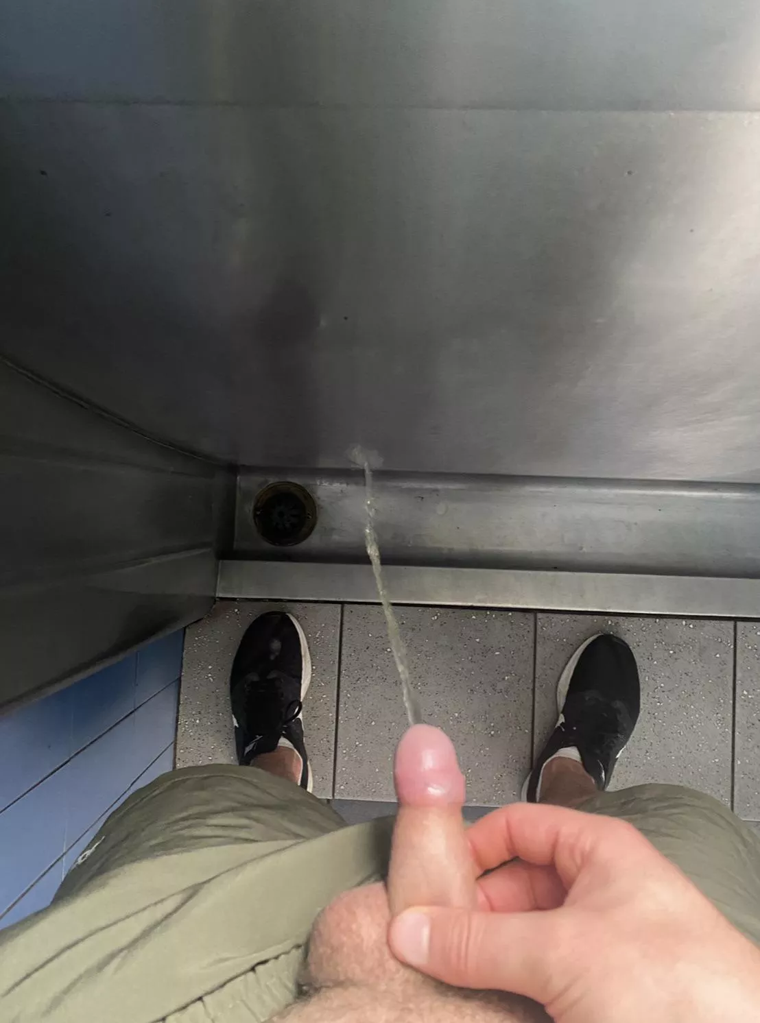 Love pissing in this park urinal after my run only wish someone was stood next to me  posted by Opening-Cup2342