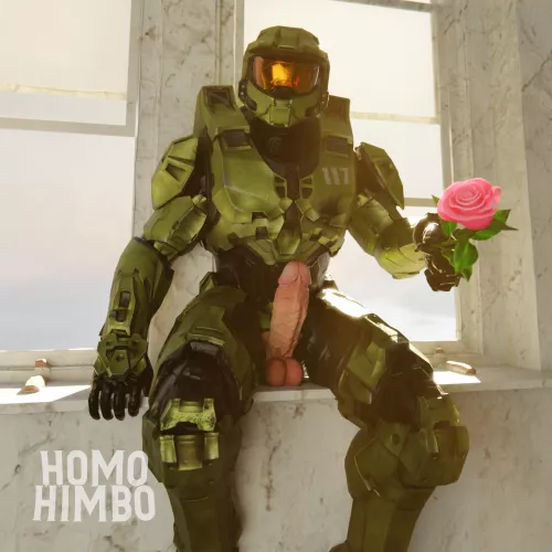 Master Chief's feeling romantical 🌹😈 by homohimbo_