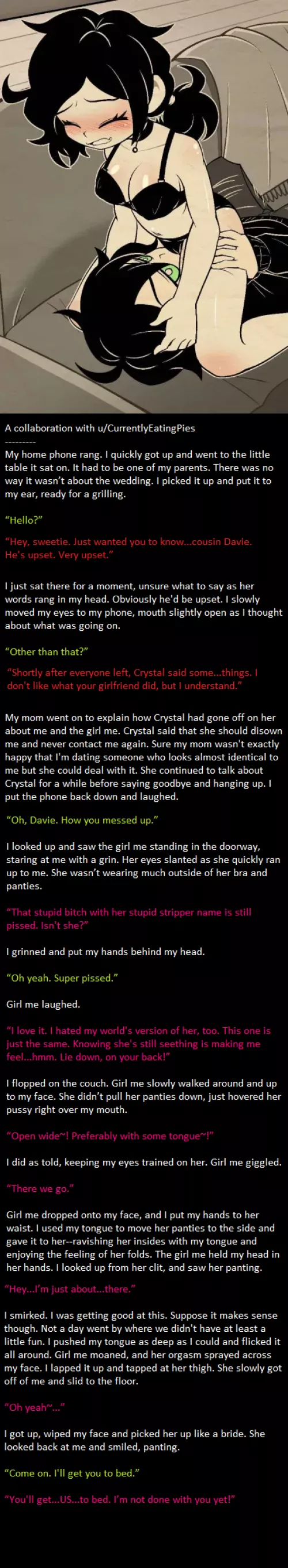 Multiverse (part 7) [alternate self] [alt gender selfcest] [maybe incest] [interdimensional] [face sitting] [squriting] by Kar1_3_ma7x