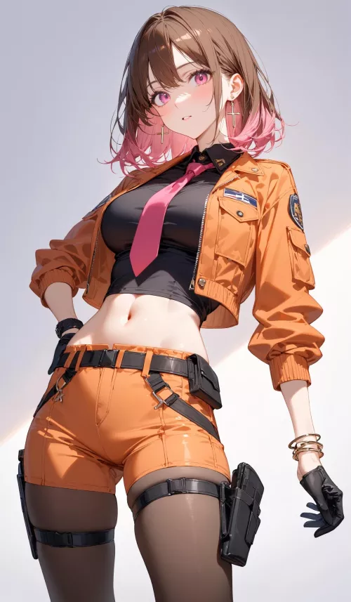 Orange Officer  by CheetahSperm18