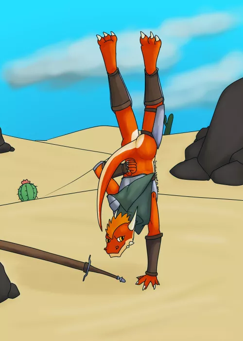 Push ups (Fyreblazes) by MagicKoboldBoi