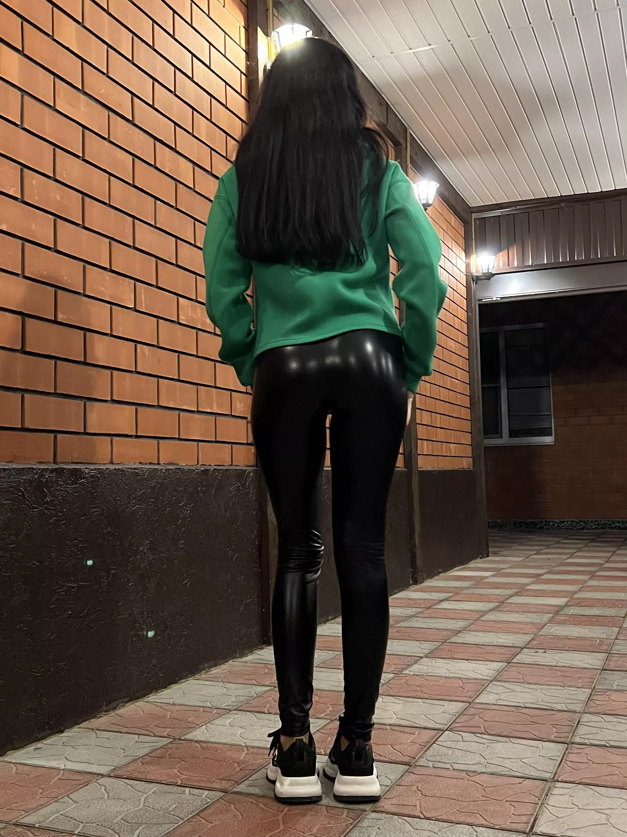 Shiny leggings are better than regular ones posted by MonicaGoddess