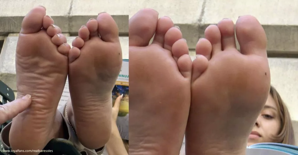 Blonde Miracle financier gets the tickle tease treatment — in public! by realbaresoles2