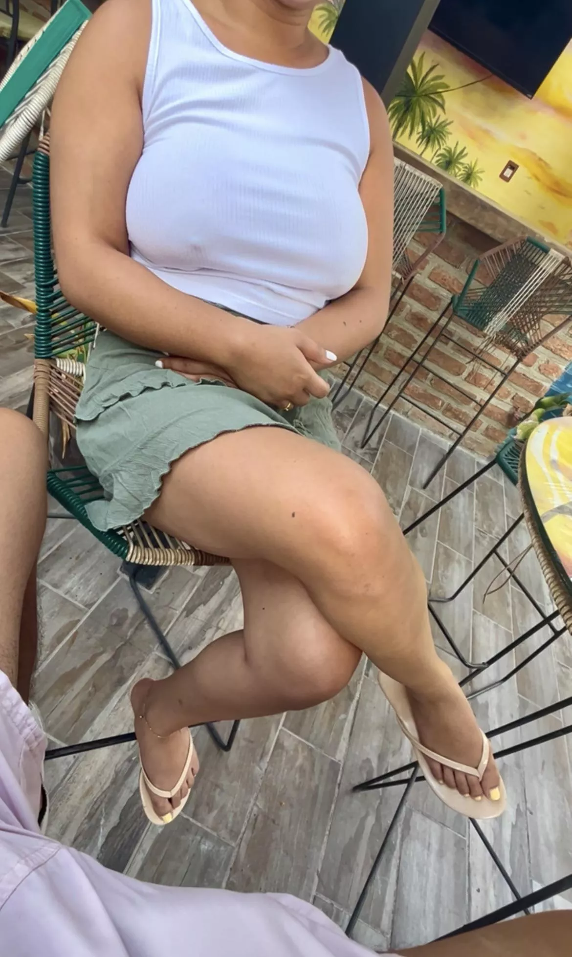 Enjoying a nice drink in this warm weather  posted by LexiHartFeet