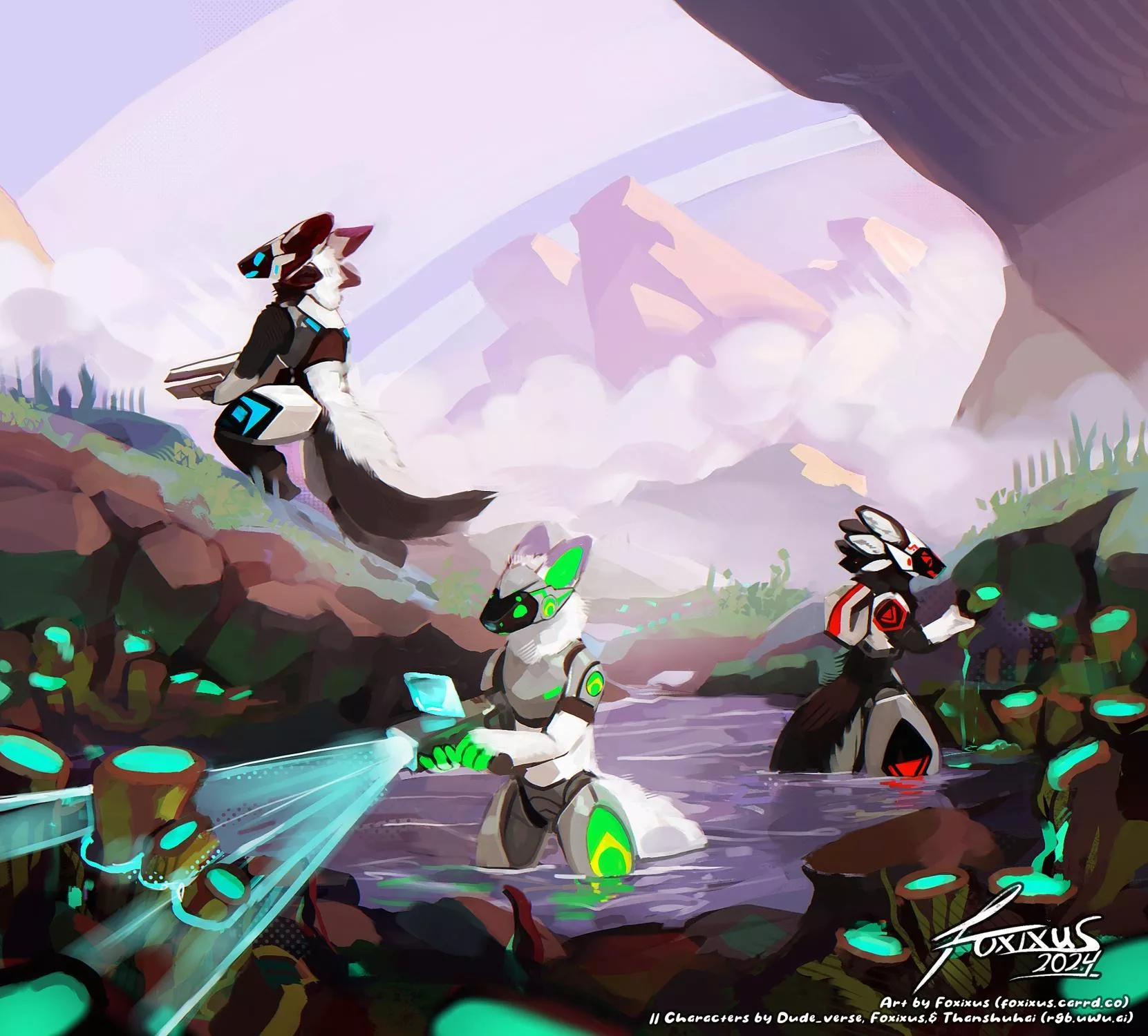 Gathering Samples (@FoxixusArt) posted by FOXiXUS