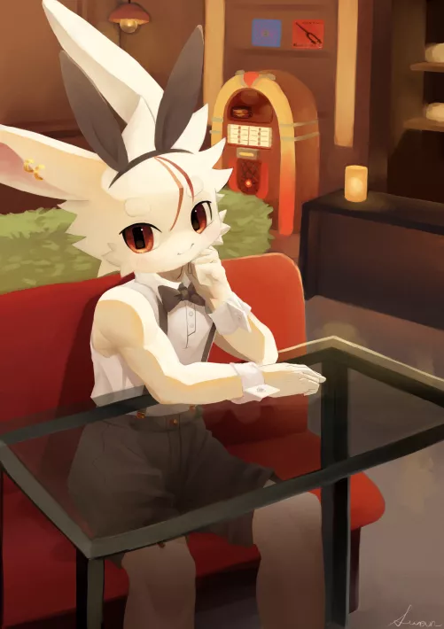 Half-assed the background and the table because of course I did by swandoessns