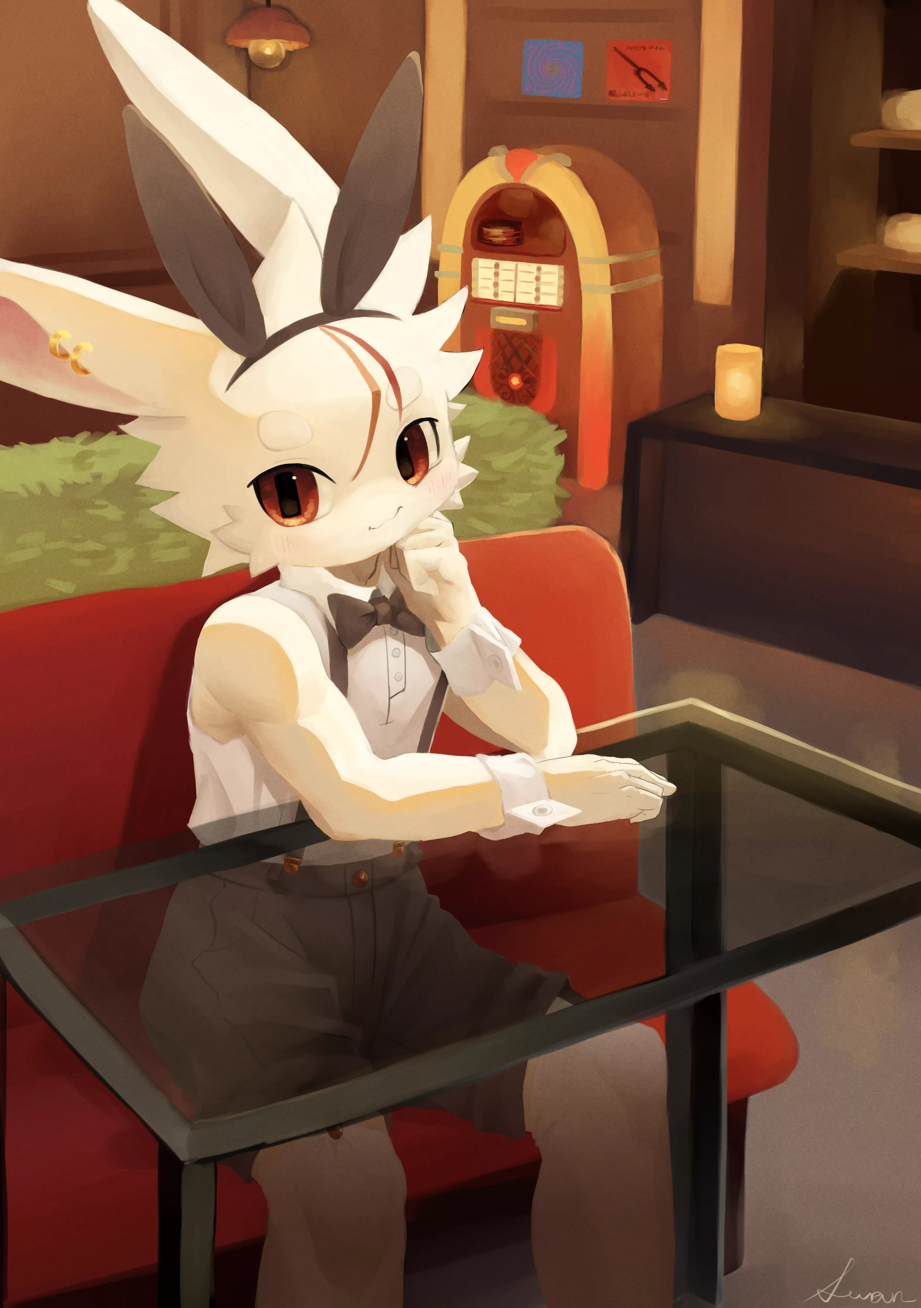 Half-assed the background and the table because of course I did posted by swandoessns