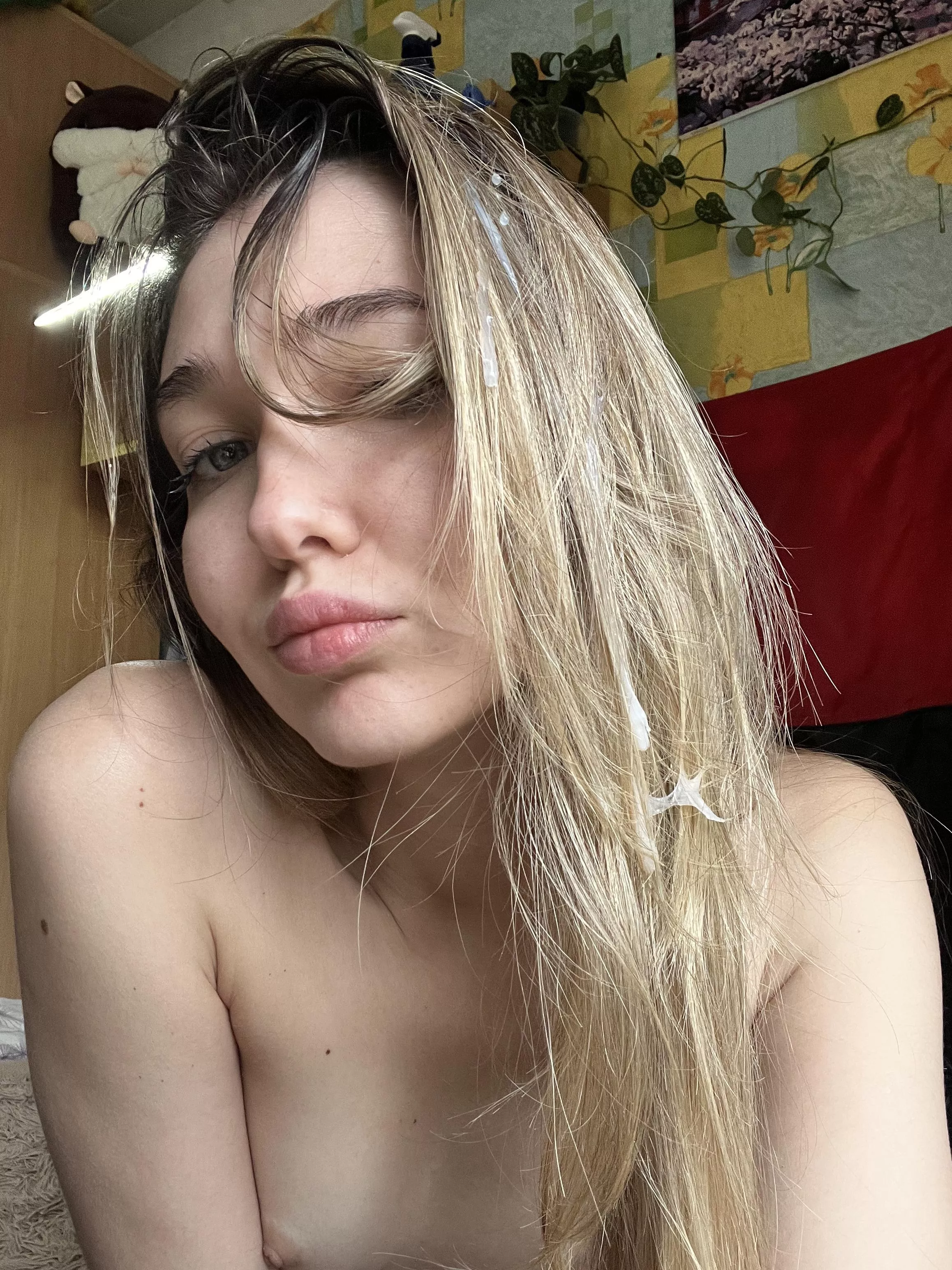 His semen got on my hair posted by Arya_Doll