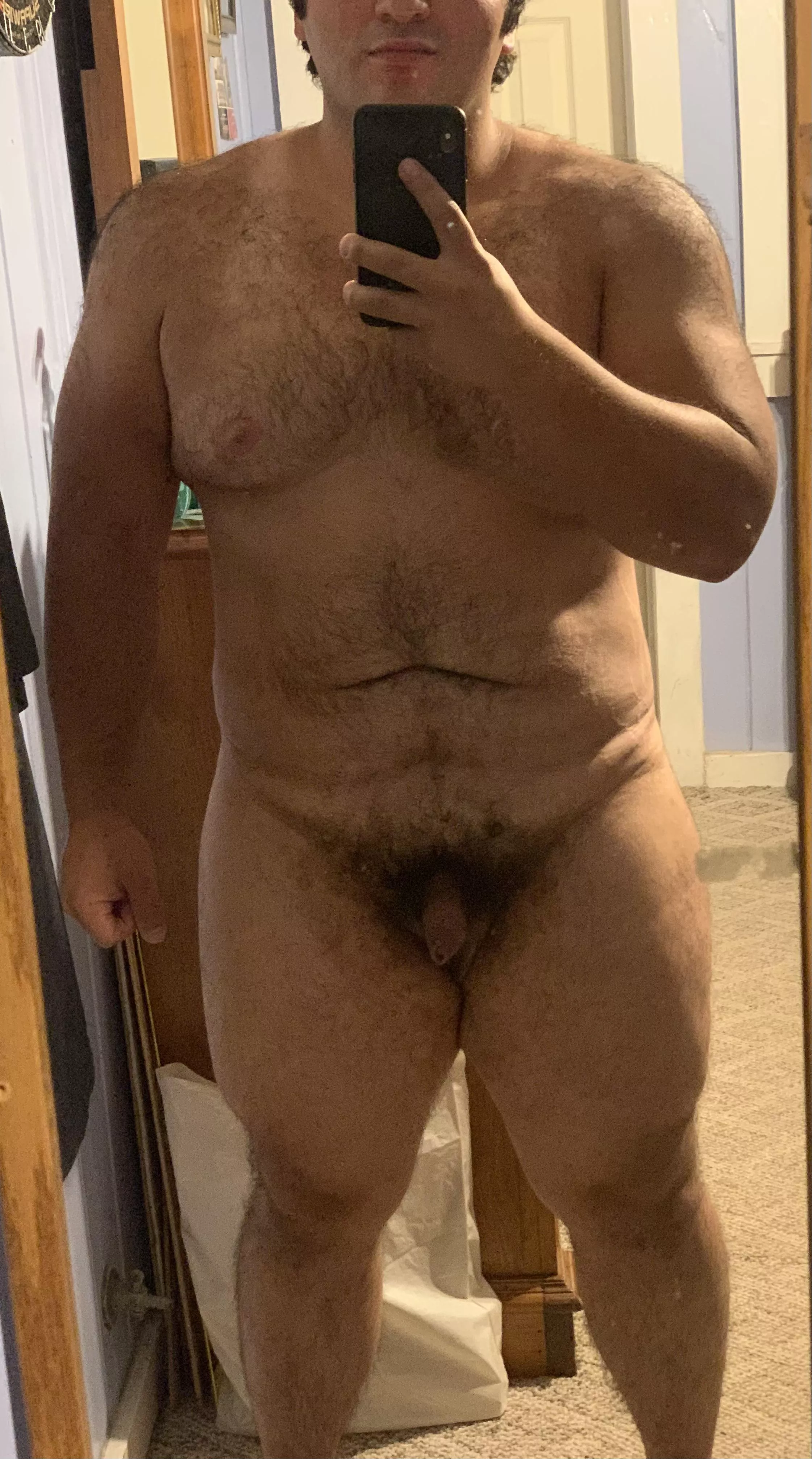 I pull my pants down, what’s the first  thing we do? Uhm, I promise I’m a grower.. posted by manu9411