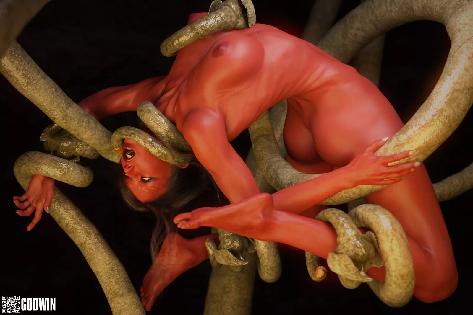 Sith Pureblood Caught by Tentacles (Godwin) posted by NeroXLIV