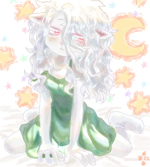 Sleepy angel by combustedburger